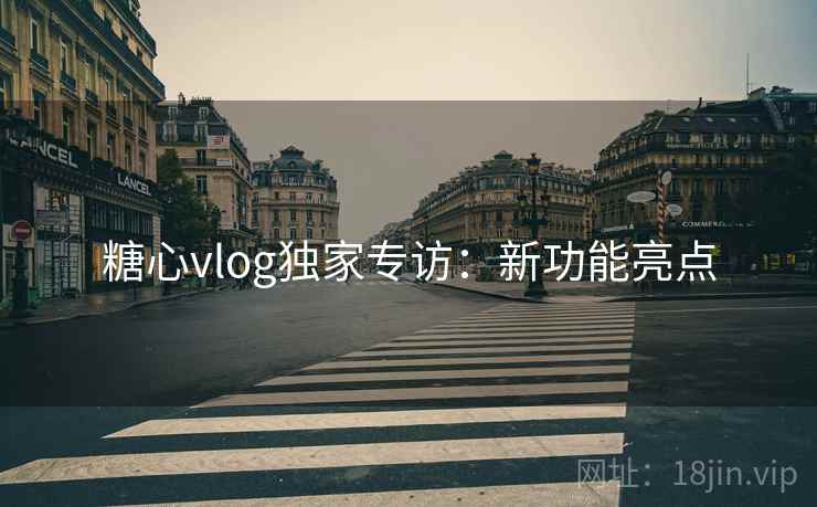 糖心vlog独家专访:新功能亮点